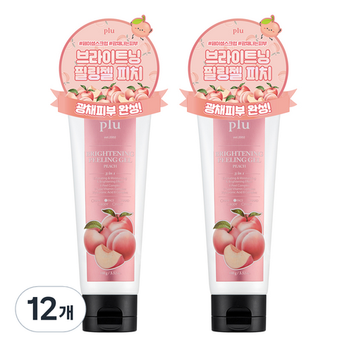 플루 브라이트닝 필링 젤 피치, 100g, 12개