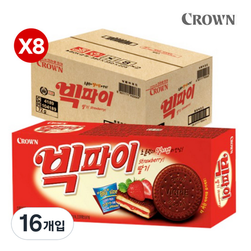 빅파이 딸기, 72g, 16개
