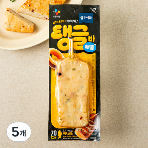 삼호어묵 탱글바 해물, 70g, 5개