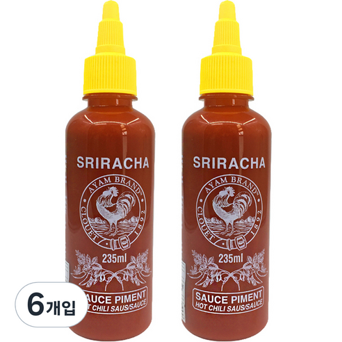 아얌 스리라차 소스, 235ml, 6개입