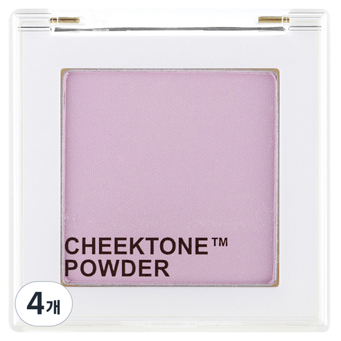 토니모리 치크톤 싱글 팩트 블러셔 4.2g, P01 밀키바이올렛, 4개