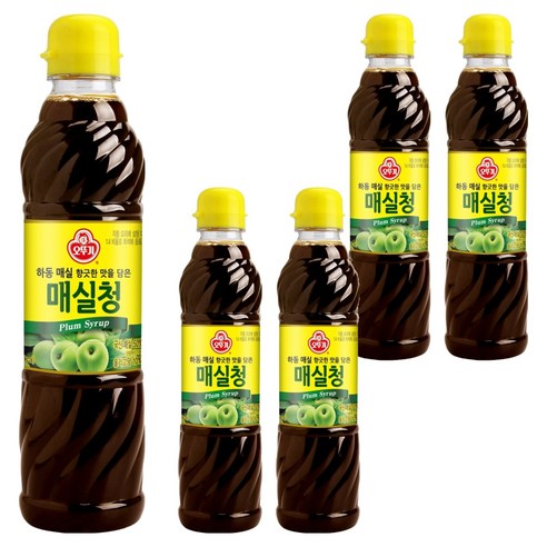 오뚜기 매실청, 660g, 5개