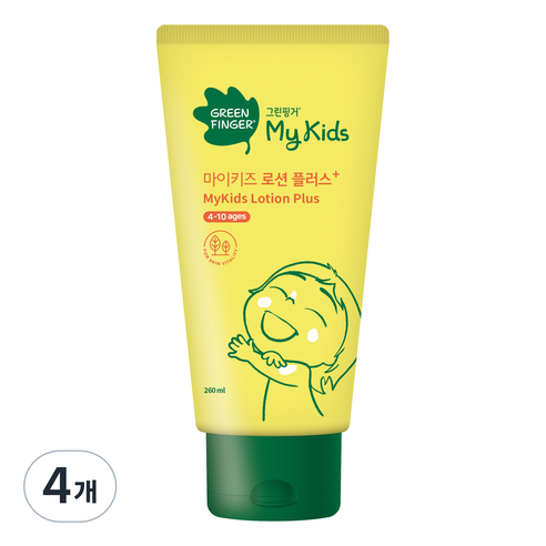 그린핑거 마이키즈 로션 플러스, 260ml, 4개