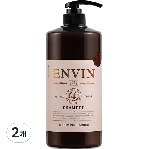 앙방 약산성 퍼퓸 헤어케어 샴푸 블루밍가든, 1000ml, 2개