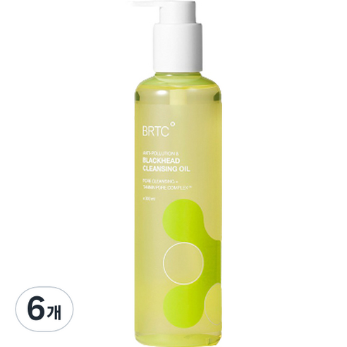 비알티씨 안티폴루션 블랙헤드 클렌징 오일, 6개, 300ml