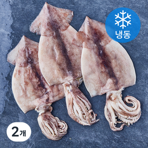 손질 김씨밥 오징어 대 (냉동), 2개, 650g