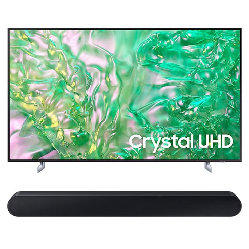 삼성전자 4K UHD Crystal TV + 사운드바 세트, 214cm(85인치), KU85UD8000FXKR, 스탠드형 X HW-S60D (사운드바), 방문설치