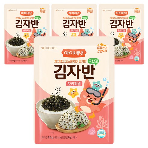 아이배냇 김자반 오리지널, 25g, 4개