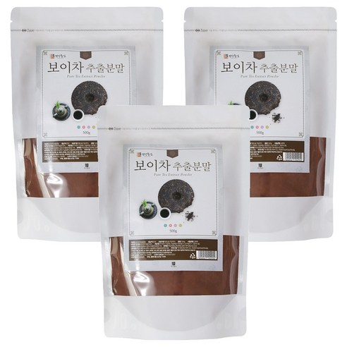 건강중심 보이차 추출분말, 500g, 1개입, 3개