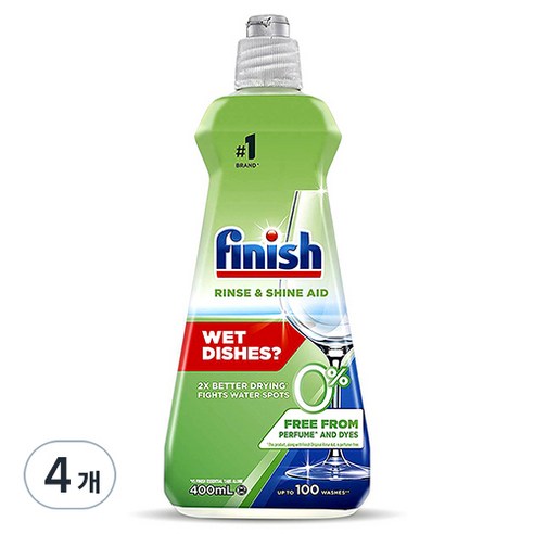 피니시 린스에이드 세제, 400ml, 4개