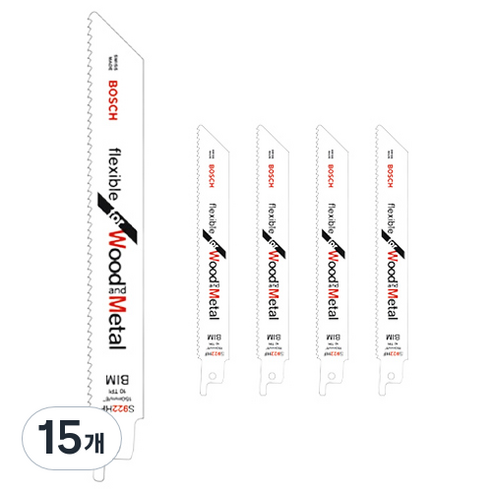 보쉬 목재 철재겸용 컷쏘날 S-922HF, 15개