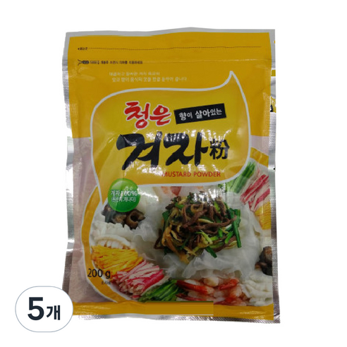 청은 겨자분, 200g, 5개