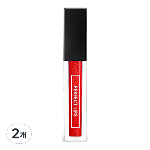 토니모리 퍼펙트립스 샤인 글로스, 02 레드, 4.5g, 2개
