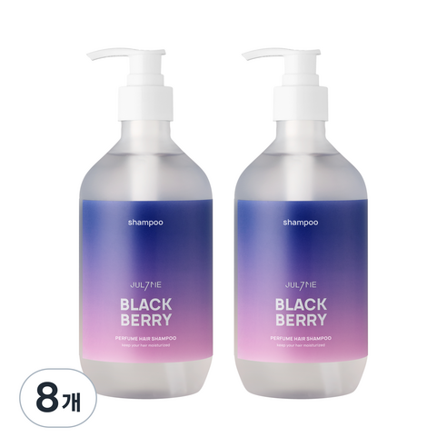 줄라이미 퍼퓸 헤어 탈모 완화 샴푸 블랙베리, 500ml, 8개