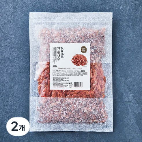 어식백세 건홍새우, 100g, 2개