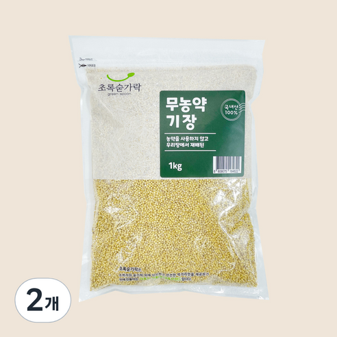 초록숟가락 기장쌀, 2개, 1kg