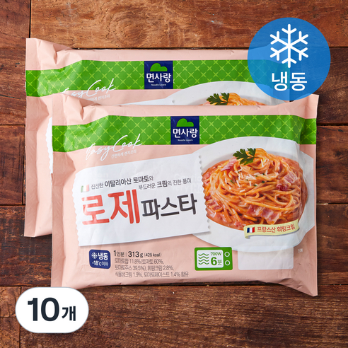 면사랑 로제파스타 1인분 (냉동), 313g, 10개