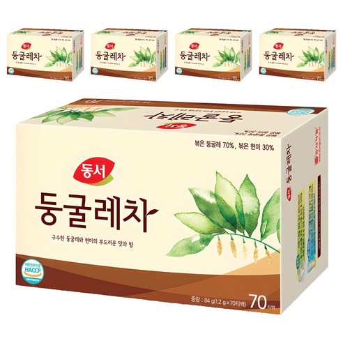 동서 둥굴레차 티백, 1.2g, 70개입, 5개