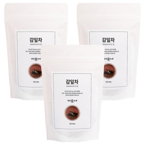 청년농원 저온가공 감잎차 삼각티백, 1g, 50개입, 3개