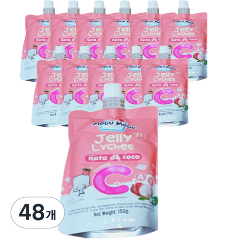 모구모구 워터젤리 리치맛, 150g, 48개