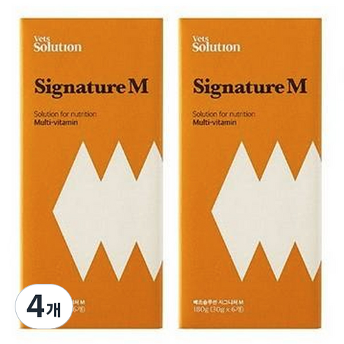 베츠솔루션 고양이 시그니처캔 M 6p, 멀티비타민, 150g, 4개