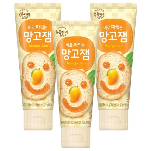 복음자리 바로 짜먹는 망고잼, 100g, 3개