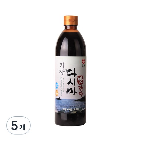 오복식품 기장 다시마 맛간장, 5개, 500ml