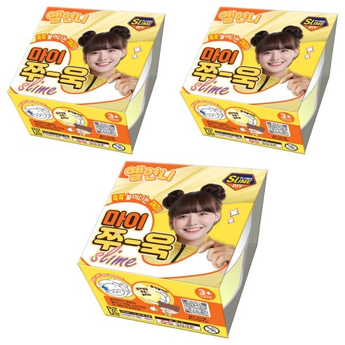 옐언니 보아스린 쁠루모 마이쭈 욱 슬라임, 3개, 옐로우