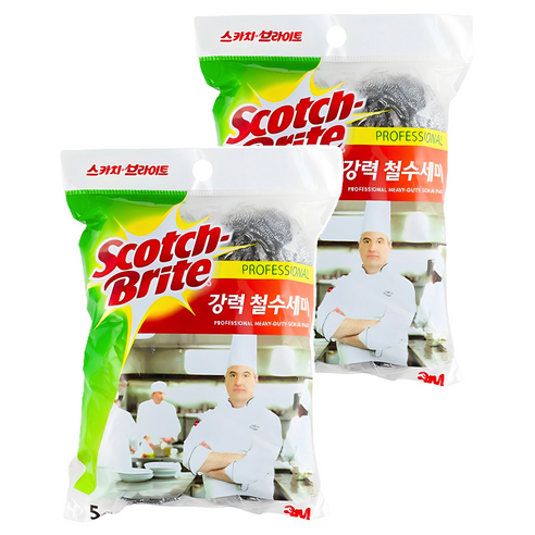 스카치브라이트 강력 철수세미, 5개입, 2개