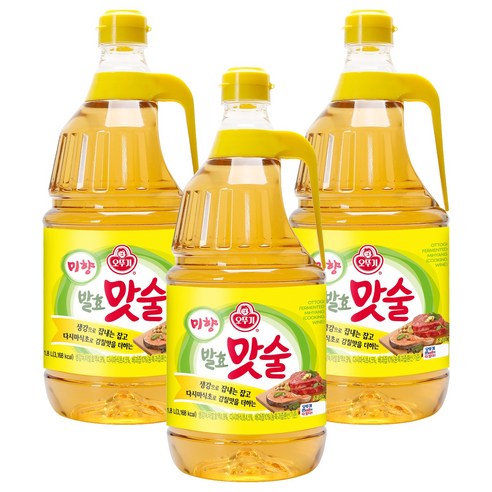 오뚜기 미향 발효 맛술, 1.8L, 3개