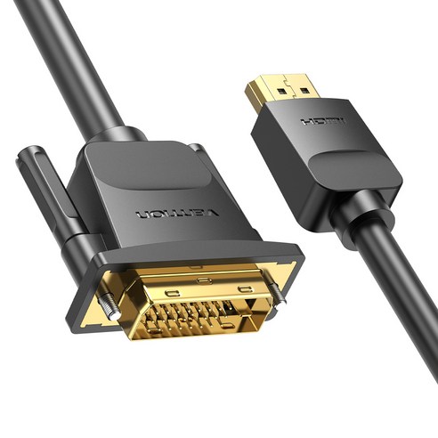 벤션 VENTION 무산소 양방향 HDMI to DVI 케이블 AV케이블 b.1.5m(ABFBG)