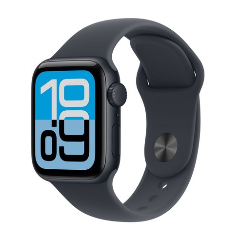 Apple 2025 애플워치 SE3 알루미늄 케이스, 40mm, GPS, 미드나이트, M/L