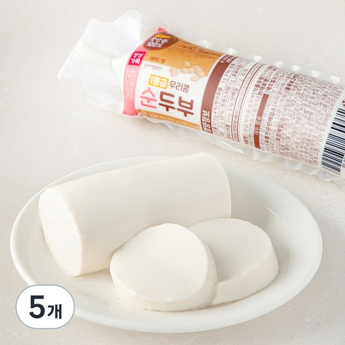 곰곰 1등급 우리콩 순두부, 400g, 5개