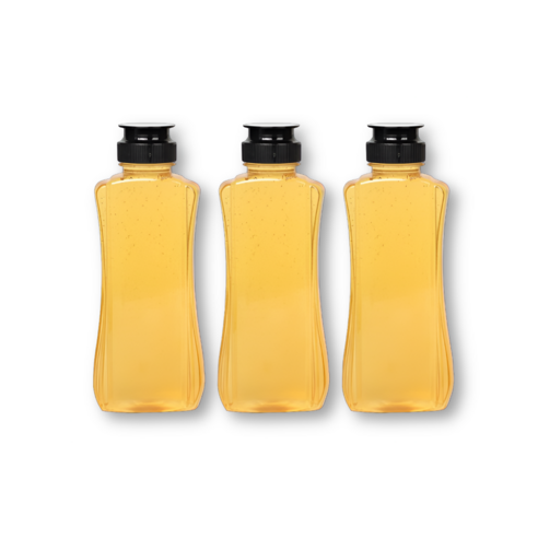 리빙패밀리 원터치 꿀병 용기 블랙뚜껑, 1000ml, 3개