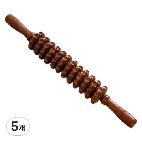 모두의시작 원목 나무 마사지 롤러, 스타일5, 5개