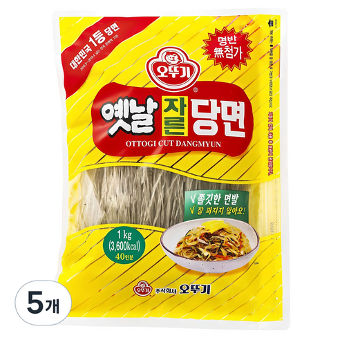 오뚜기옛날 자른당면, 1kg, 5개