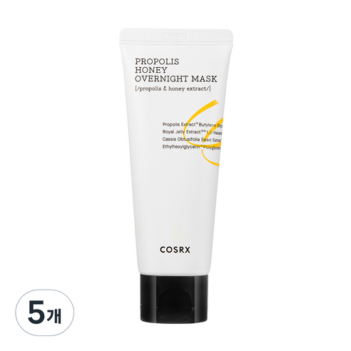 코스알엑스 풀핏 프로폴리스 허니 오버나이트 마스크, 60ml, 5개