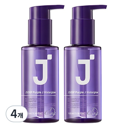 제이숲 퍼플제이 워터글로우 단백질 헤어 에센스, 100ml, 4개