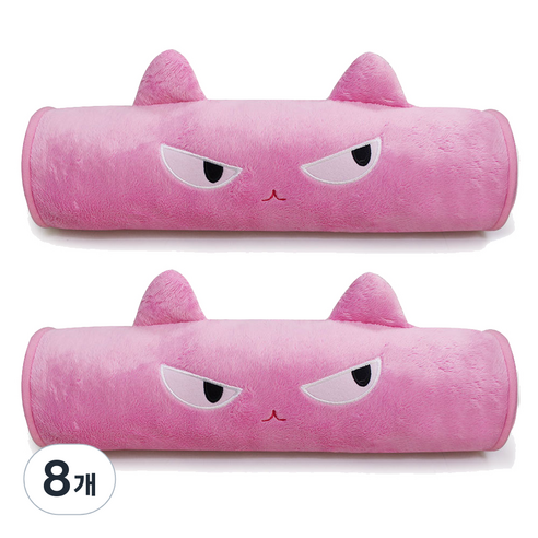 애니나라 헬로캣 차량용 목쿠션 2p, 도도(핑크), 8개