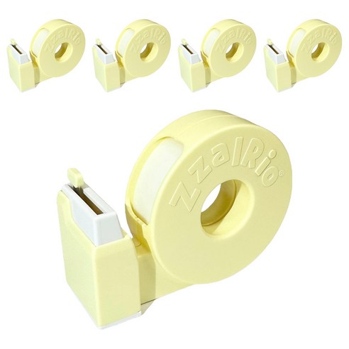 잘잘리오 아동용 안전 휴대용 테이프 디스펜서, 바나나 옐로우, 5개