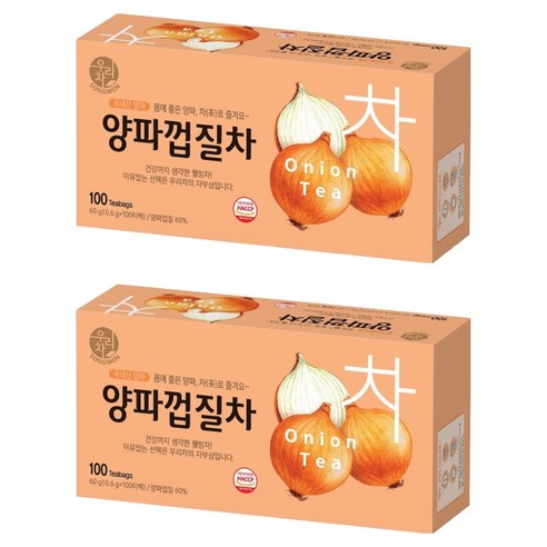 우리차 송원식품 양파껍질차, 600mg, 100개입, 2개