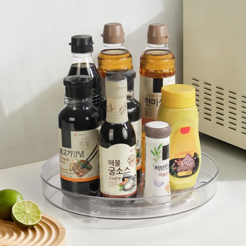 당신의 공간을 혁신하는 실용적인 선택, 코멧 다용도 투명 회전트레이