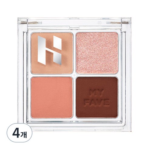 홀리카홀리카 마이 페이브 아이섀도우 팔레트 6.5g, 4개, 03 로즐리