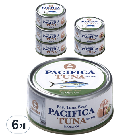 퍼시피카튜나 인 올리브 오일, 150g, 6개