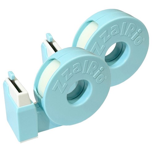 잘잘리오 아동용 안전 휴대용 테이프 디스펜서, 스카이 블루, 2개