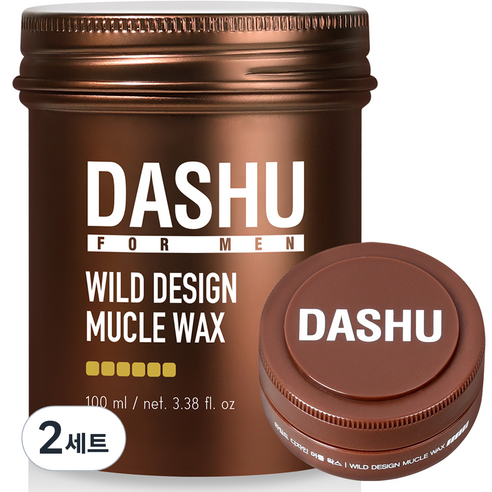 다슈 포 맨 프리미엄 와일드 디자인 머클 헤어왁스 100ml + 15ml, 2세트