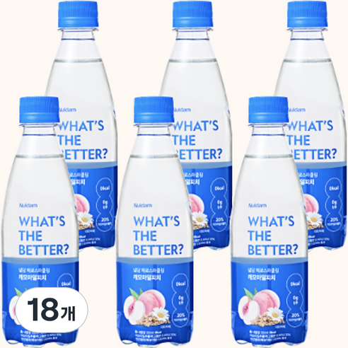 널담 제로스파클링 캐모마일피치, 350ml, 18개