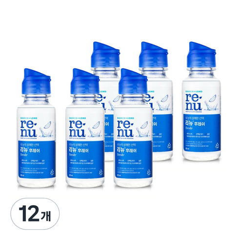리뉴 후레쉬 렌즈세정액, 60ml, 12개