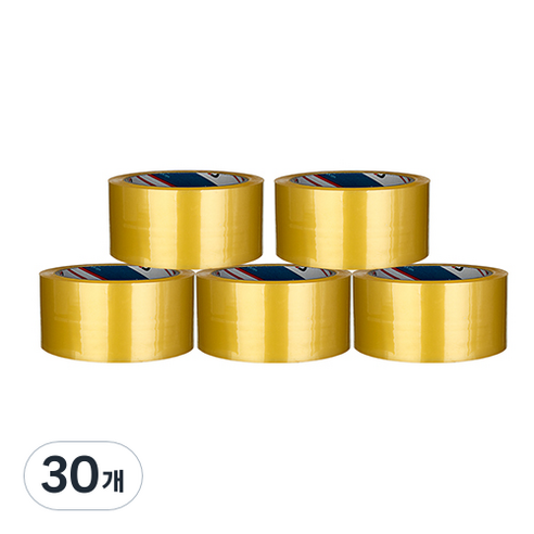 부광테이프 중포장 박스테이프 48mm x 40m, 투명, 30개