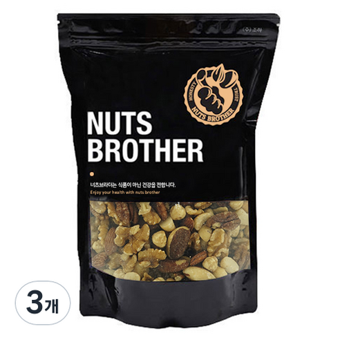 너츠브라더 믹스넛 프리미엄, 400g, 3개